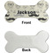 Hipster Cats & Mustache Ceramic Flat Ornament - Bone Front & Back Single Print (APPROVAL)