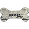 Hipster Cats & Mustache Ceramic Dog Ornament - Front w/ Name or Text