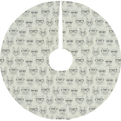 Hipster Cats & Mustache Tree Skirt