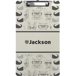Hipster Cats & Mustache Clipboard (Legal Size) (Personalized)