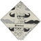 Hipster Cats & Mustache Cloth Napkins - Personalized Dinner (Folded Four Corners)