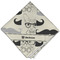 Hipster Cats & Mustache Cloth Dinner Napkin - Single w/ Name or Text