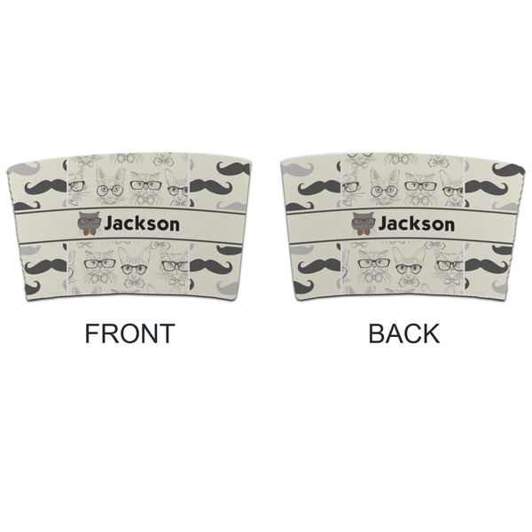 Hipster Cats & Mustache Coffee Cup Sleeve - APPROVAL