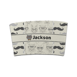 Hipster Cats & Mustache Coffee Cup Sleeve (Personalized)