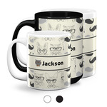 Hipster Cats & Mustache Coffee Mugs (Personalized)