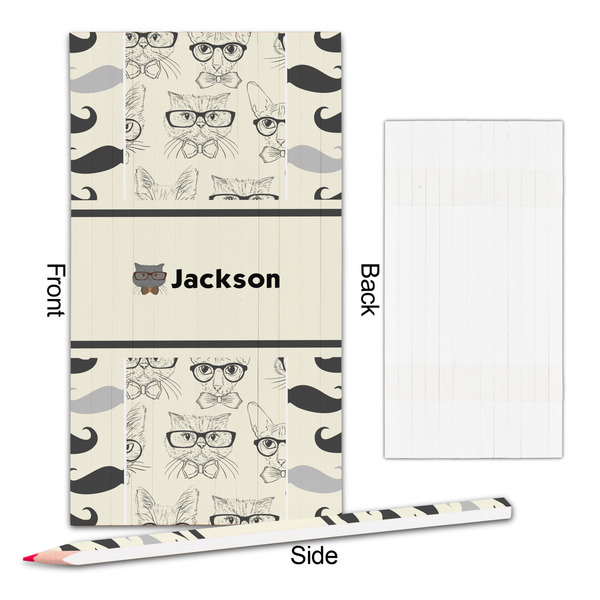 Hipster Cats & Mustache Colored Pencils - Approval