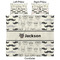 Hipster Cats & Mustache Comforter Set - King - Approval