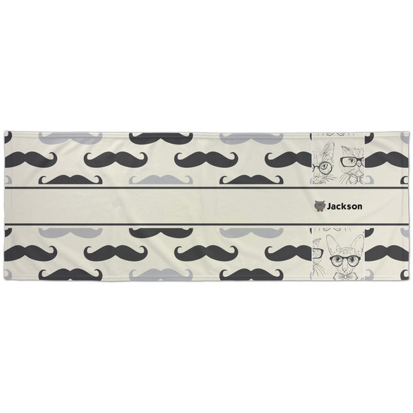 Hipster Cats & Mustache Cooling Towel- Approval