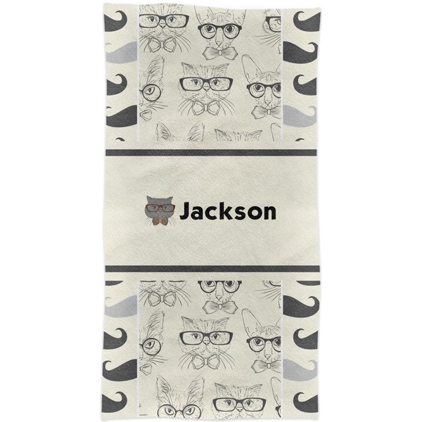 Hipster Cats & Mustache Crib Comforter/Quilt - Apvl