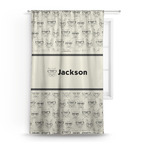 Hipster Cats & Mustache Curtain Panel - Custom Size (Personalized)