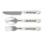 Hipster Cats & Mustache Cutlery Set (Personalized)