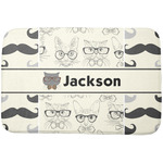 Hipster Cats & Mustache Dish Drying Mat (Personalized)
