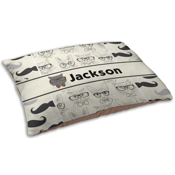Hipster Cats & Mustache Dog Beds - SMALL