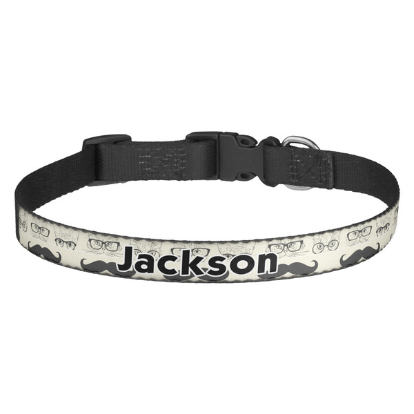 Custom Hipster Cats & Mustache Dog Collar (Personalized)