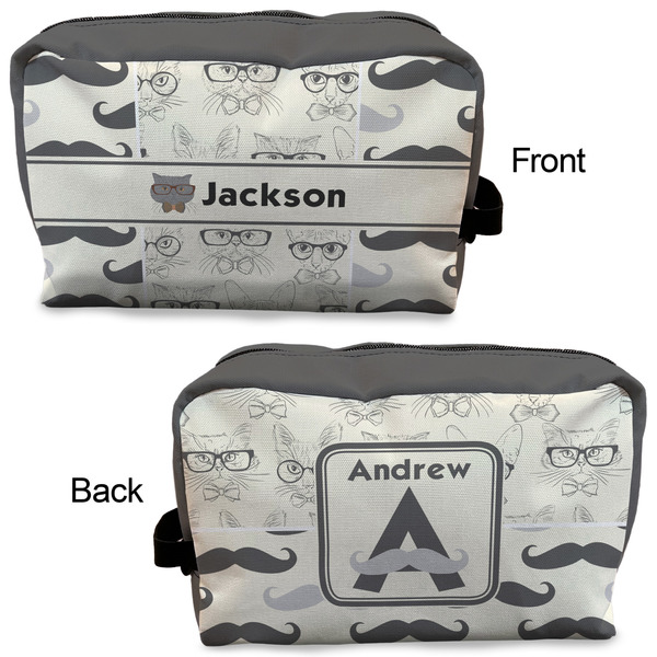 Hipster Cats & Mustache Dopp Kit - Approval