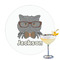 Hipster Cats & Mustache Printed Drink Topper (Personalized)