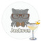 Hipster Cats & Mustache Drink Topper - XLarge - Single with Drink