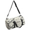 Hipster Cats & Mustache Duffle bag with side mesh pocket