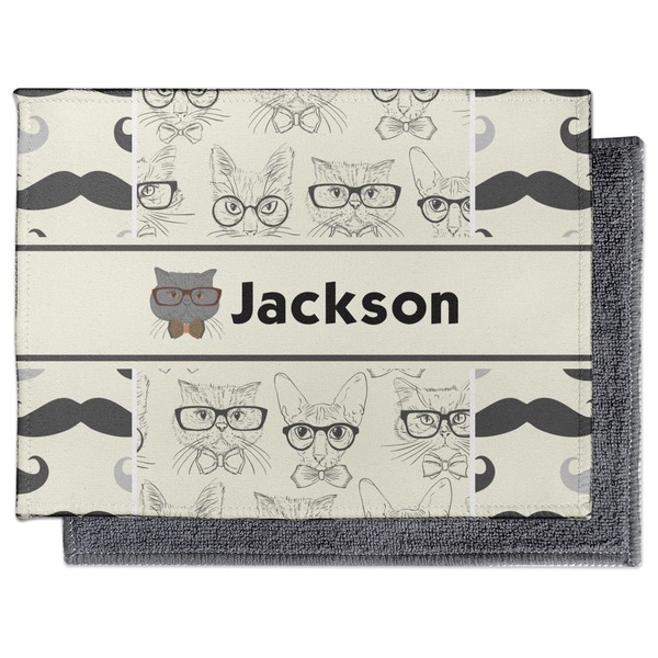 Hipster Cats & Mustache Electronic Screen Wipe - Flat