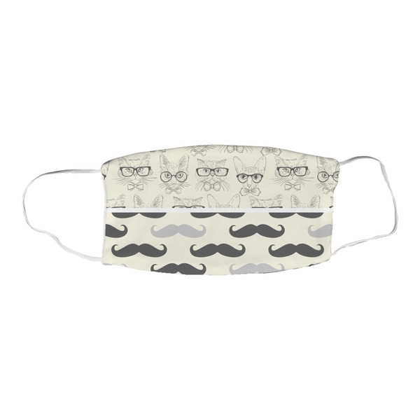 Hipster Cats & Mustache Fabric Face Mask