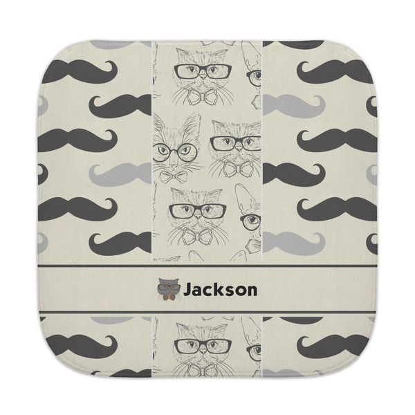 Custom Hipster Cats & Mustache Face Towel (Personalized)