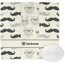 Hipster Cats & Mustache Washcloth (Personalized)
