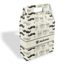 Hipster Cats & Mustache Gable Favor Box (Personalized)
