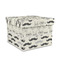 Hipster Cats & Mustache Gift Boxes with Lid - Canvas Wrapped - Medium - Front/Main