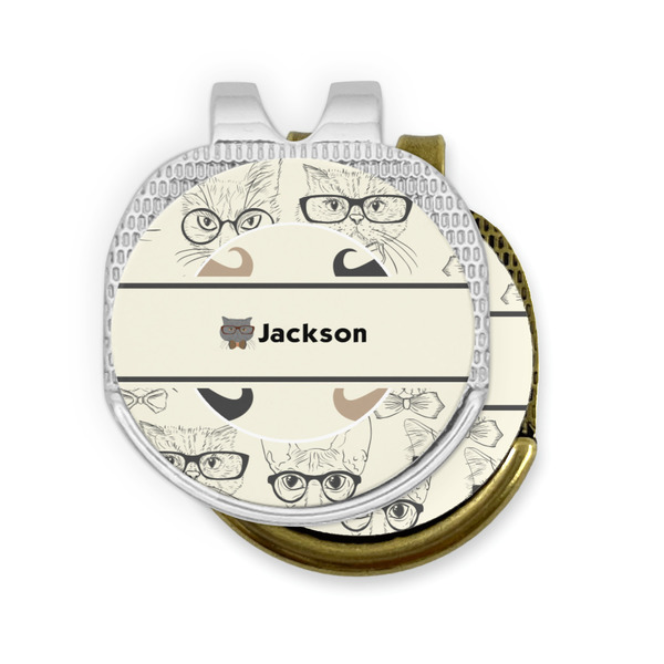 Hipster Cats & Mustache Golf Ball Marker Hat Clip - PARENT/MAIN