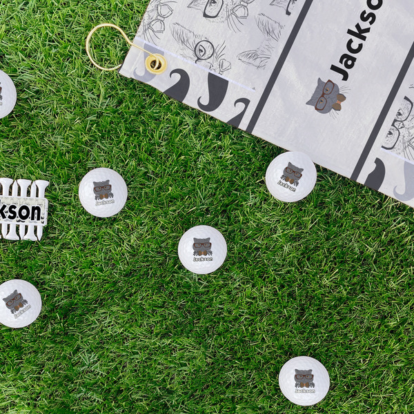 Hipster Cats & Mustache Golf Balls - Generic - Set of 12 - LIFESTYLE