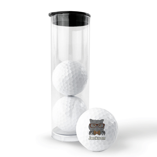 Hipster Cats & Mustache Golf Balls - Generic - Set of 3 - PACKAGING
