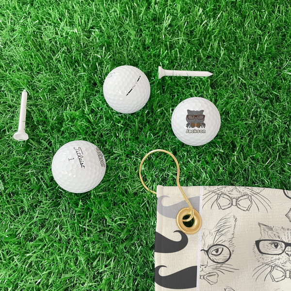 Hipster Cats & Mustache Golf Balls - Titleist - Set of 12 - LIFESTYLE