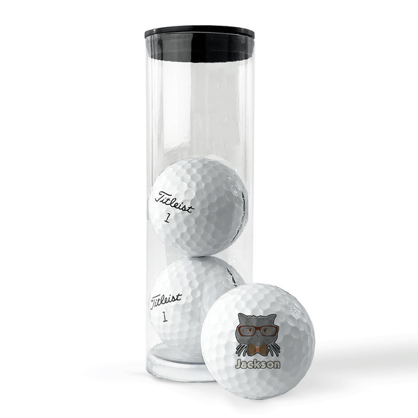 Hipster Cats & Mustache Golf Balls - Titleist - Set of 3 - PACKAGING