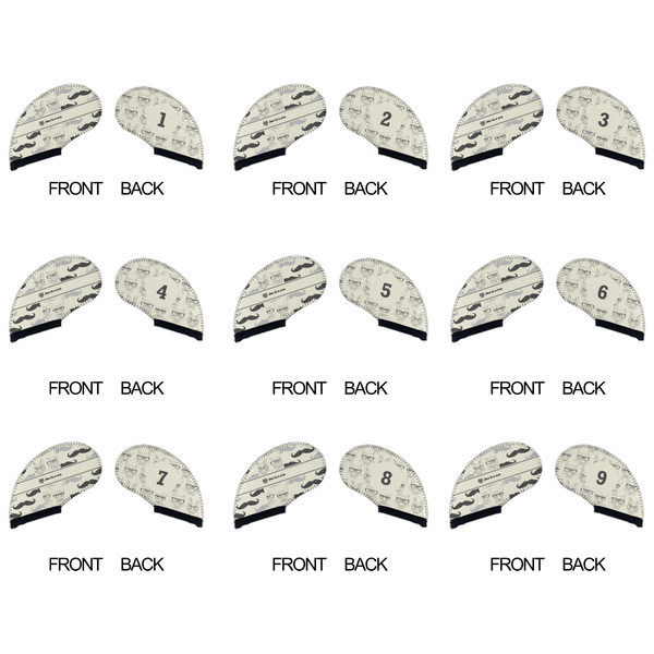 Hipster Cats & Mustache Golf Club Covers - APPROVAL (set of 9)