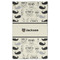 Hipster Cats & Mustache Golf Towel - Poly-Cotton Blend - Large w/ Name or Text