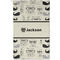 Hipster Cats & Mustache Golf Towel - Poly-Cotton Blend - Small w/ Name or Text