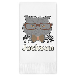 Hipster Cats & Mustache Guest Paper Towels - Full Color (Personalized)