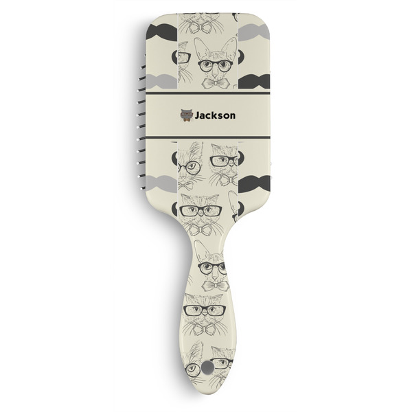 Custom Hipster Cats & Mustache Hair Brushes (Personalized)