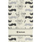 Hipster Cats & Mustache Hand Towel (Personalized) Full