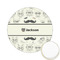 Hipster Cats & Mustache Printed Cookie Topper - 2.15" (Personalized)