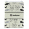 Hipster Cats & Mustache Jewelry Gift Bag - Gloss - Front