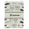 Hipster Cats & Mustache Jewelry Gift Bag - Matte - Front
