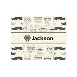 Hipster Cats & Mustache Jigsaw Puzzles (Personalized)
