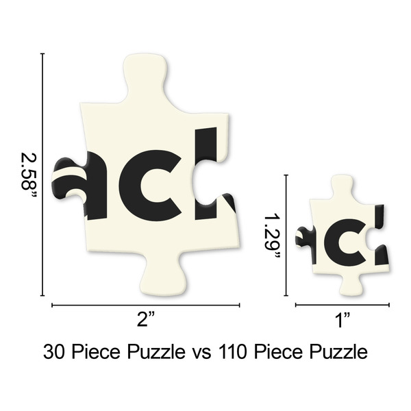 Hipster Cats & Mustache Jigsaw Puzzle - Piece Comparison