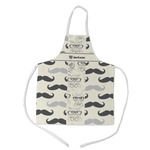 Hipster Cats & Mustache Kid's Apron - Medium (Personalized)