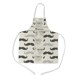 Hipster Cats & Mustache Kid's Apron w/ Name or Text