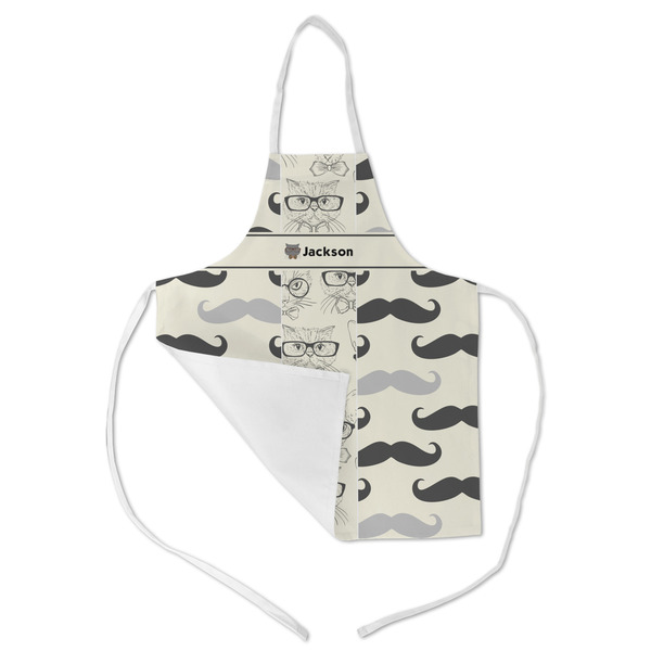Hipster Cats & Mustache Kid's Aprons - Medium - Main (med/lrg)