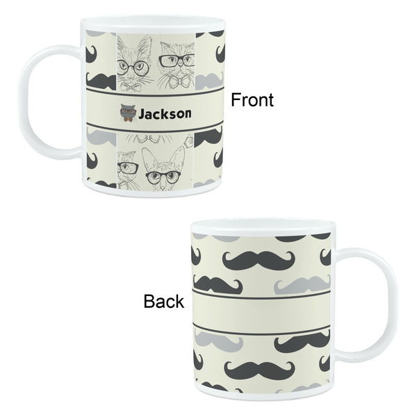 Hipster Cats & Mustache Kid's Mug - Apvl