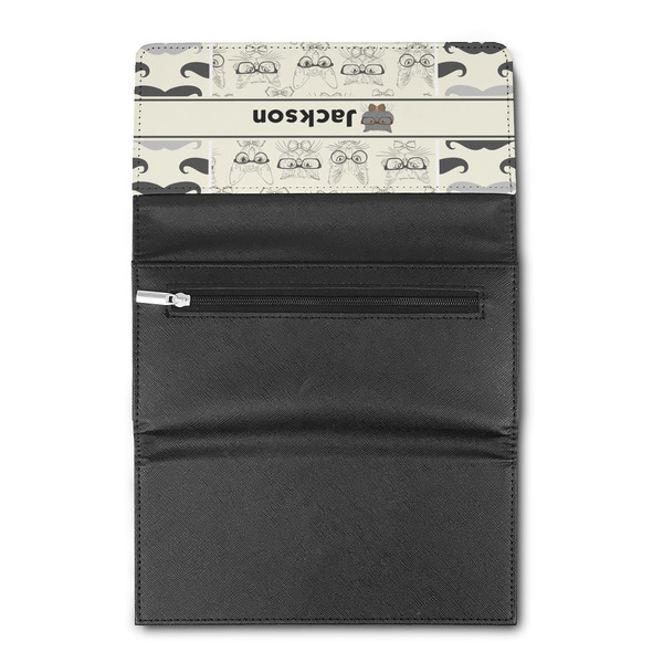 Hipster Cats & Mustache Ladies Wallet (Open)