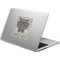 Hipster Cats & Mustache Laptop Decal (Personalized)